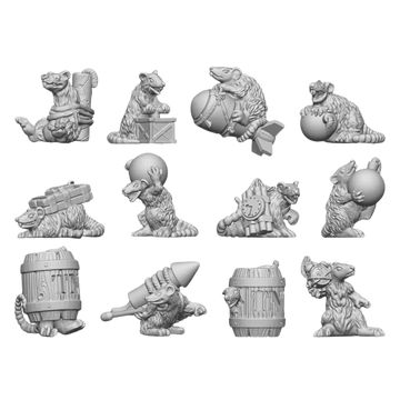 Green Stuff World - Bomb Rats - Resin Set