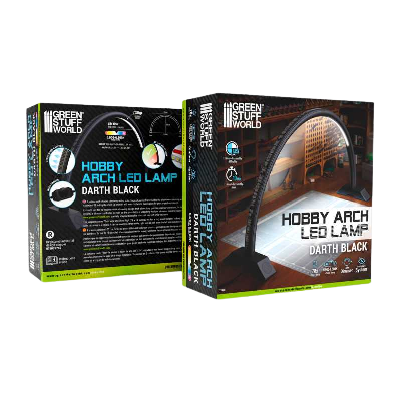 Green Stuff World - Hobby Arch LED Lamp - Darth Black