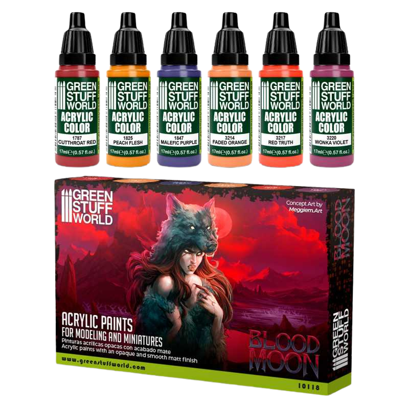 Green Stuff World - Paint Set - Blood Moon