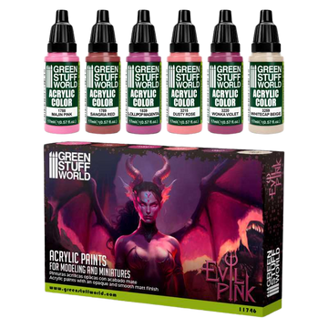 Green Stuff World - Paint Set - Evil Pink