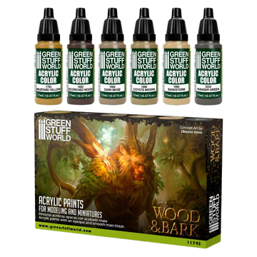 Green Stuff World - Paint Set - WOOD & BARK