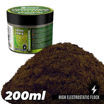 Green Stuff World - Static Grass Flock 2-3mm - BURNT FIELDS - 200 ml
