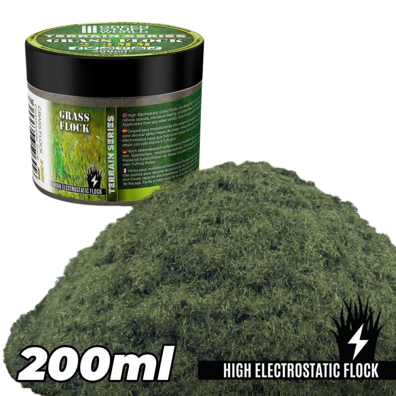 Green Stuff World - Static Grass Flock 2-3mm - COUNTRYSIDE SCRUB - 200 ml