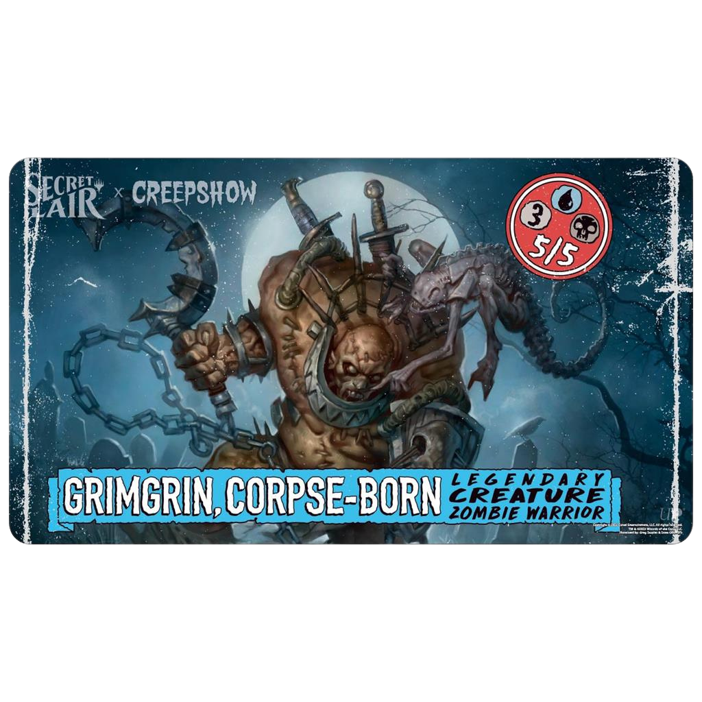 UP - SECRET LAIR SPOOKYDROP 2023 GRIMGRIN, CORPSE-BORN STANDARD GAMING PLAYMAT FOR MAGIC: THE GATHERING