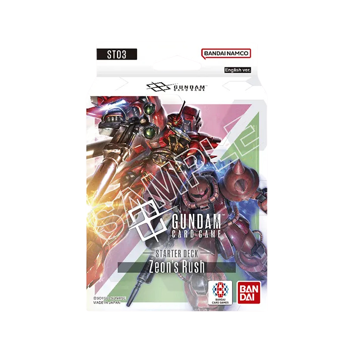 Gundam Card Game - Starter Deck ST03 Zeon’s Rush - EN