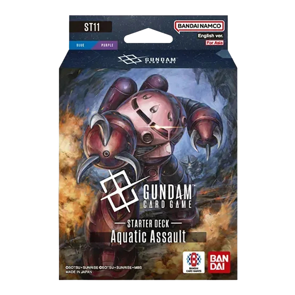 Gundam Card Game Starter Deck ST11 Aquatic Assault em inglês