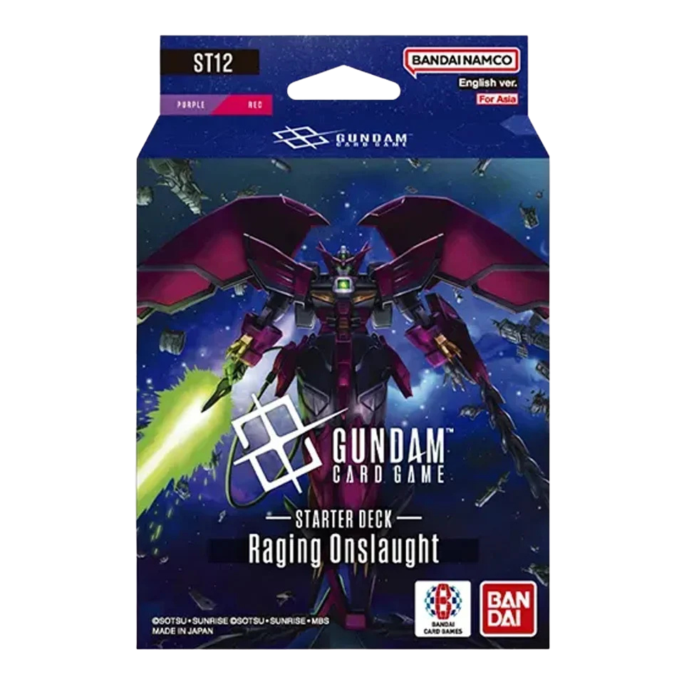 Gundam Card Game Starter Deck ST12 Raging Onslaught em inglês