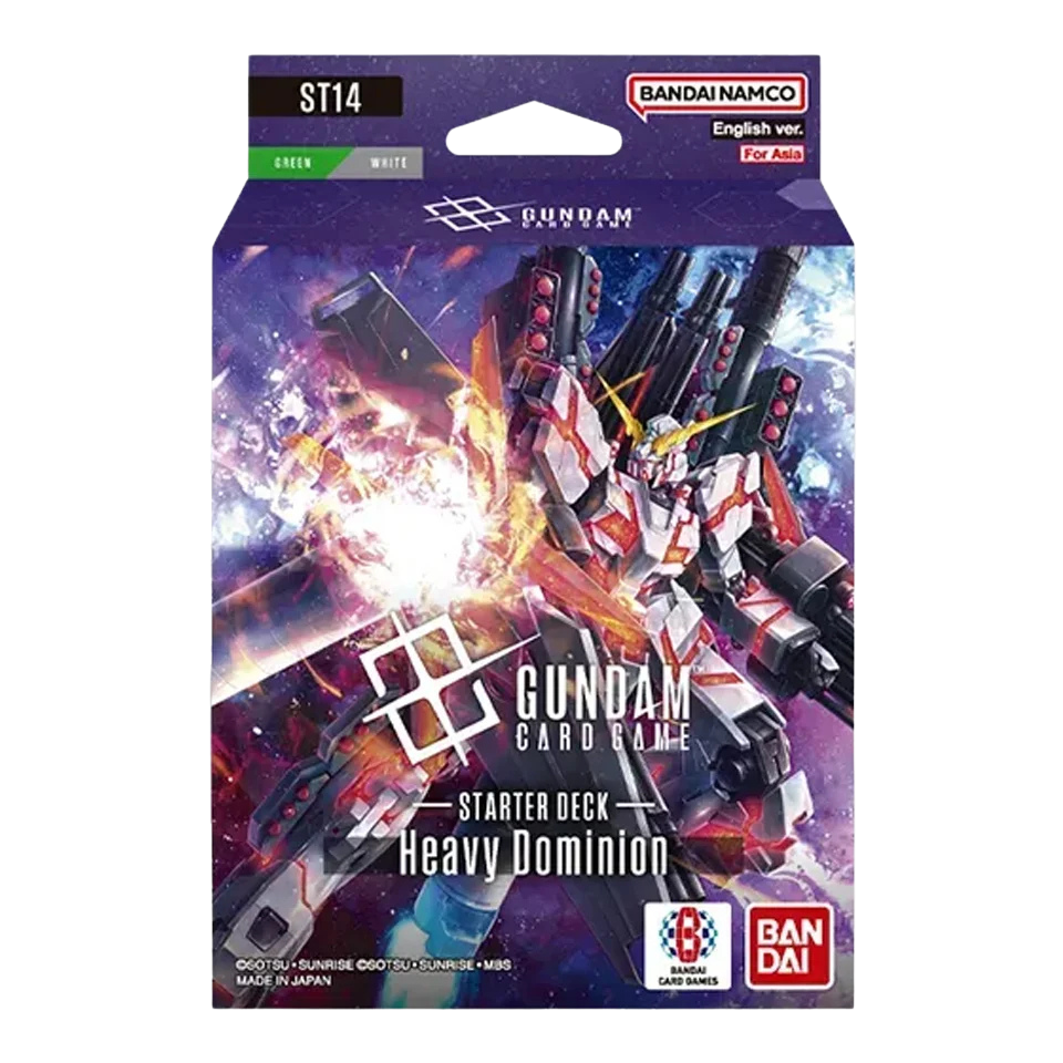 Gundam Card Game Starter Deck ST14 Heavy Dominion em inglês