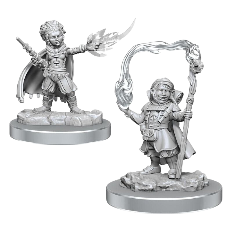 D&D Nolzur's Marvelous Miniatures: Halfling Wizards (2)
