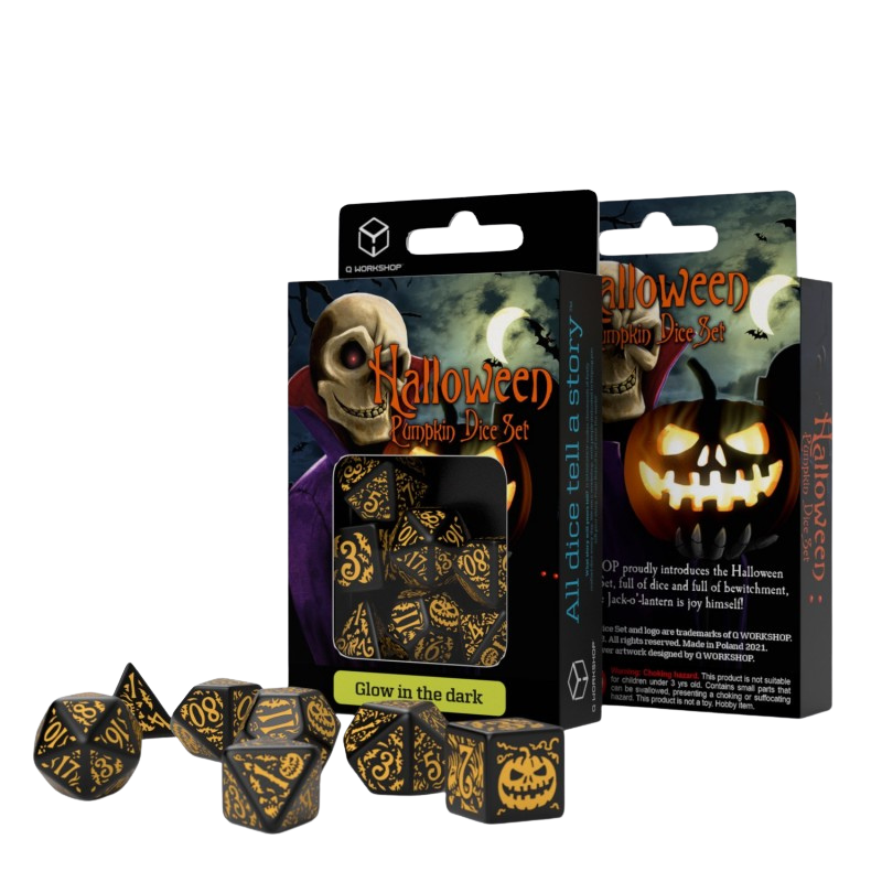 Halloween Pumpkin - Jack O’Lantern Dice Set