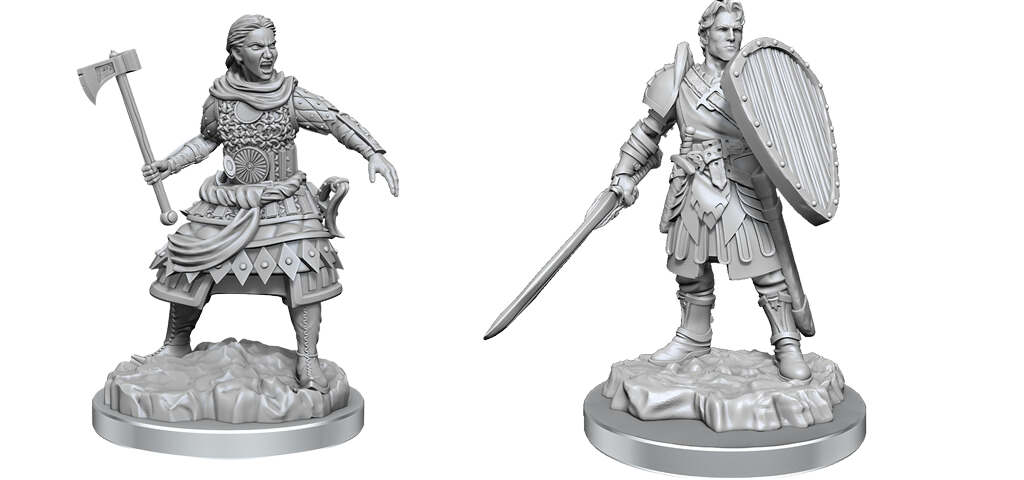D&D Nolzur's Marvelous Miniatures: Human Fighters