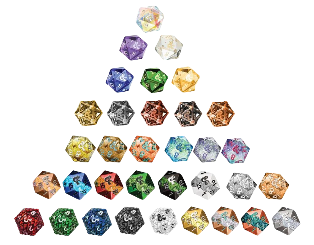FanRoll - Dungeons & Dragons Blind Mystery Box Dice Fizban's Treasure d20 25 mm