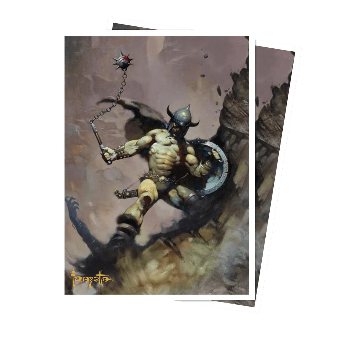 UP - Frank Frazetta - "Warrior with Ball and Chain" APEX DECK PROTECTOR® Sleeves for Tabletop Gaming