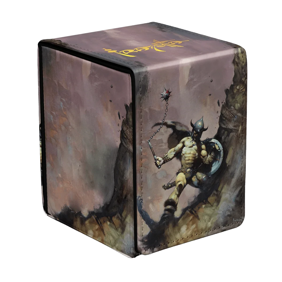 UP - Frank Frazetta - "Warrior with Ball and Chain" ALCOVE® FLIP DECK BOX® for Tabletop Gaming