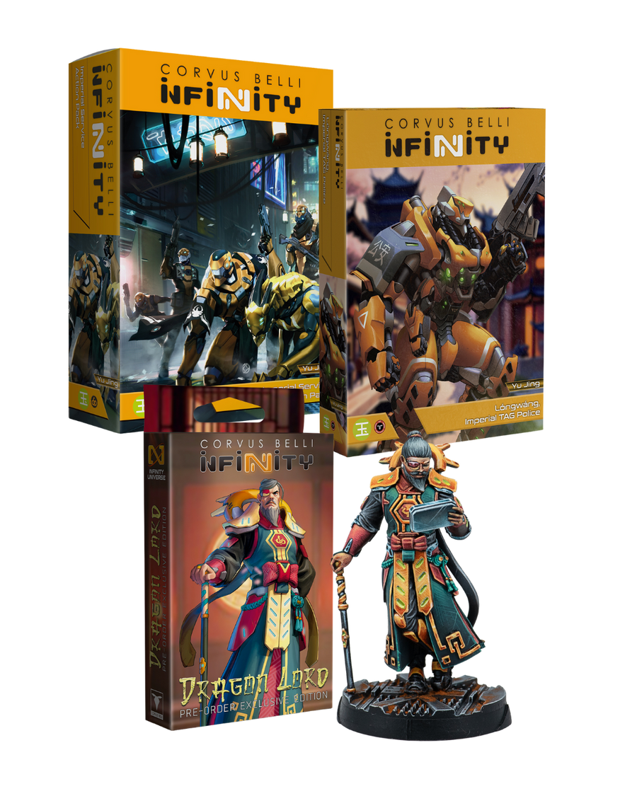 Infinity - Imperial Service Action Pack + Lóngwáng, Imperial TAG Police + Dragon Lord (Pre-order Exclusive Edition)