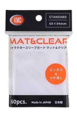 KMC Standard Sleeves - Character Sleeve Guard MAT & CLEAR (60 Sleeves)