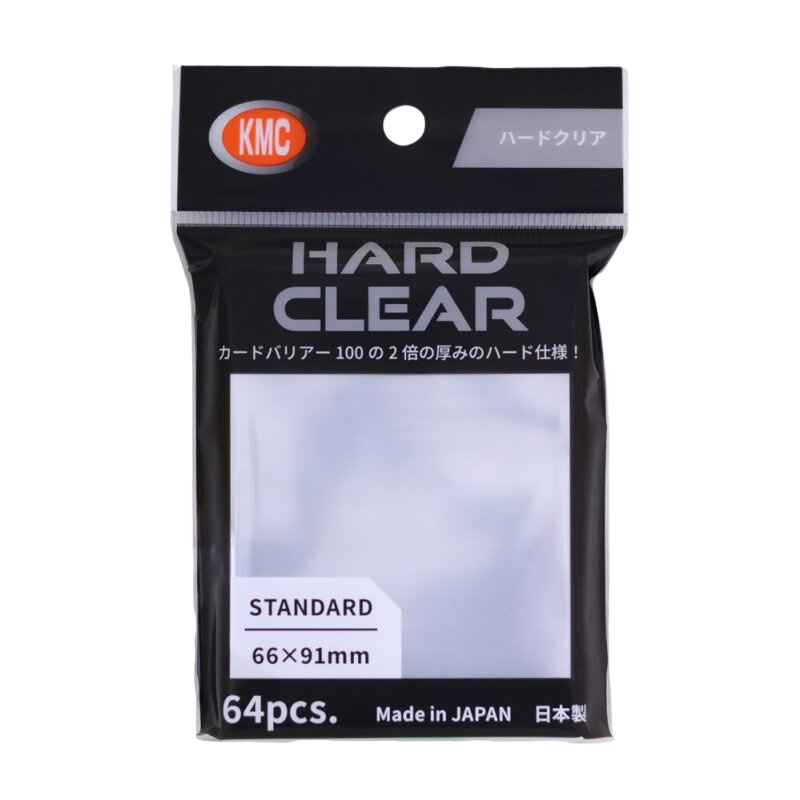 KMC Standard Sleeves - Hard Clear (64 Sleeves)