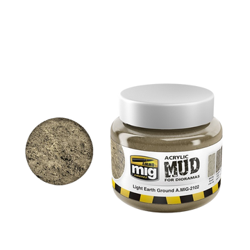 Ammo by Mig - Acrylic Mud for Dioramas: Light Earth Ground