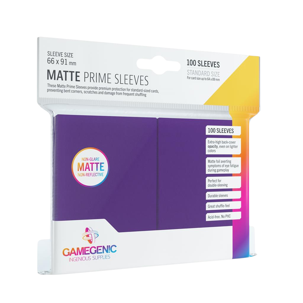 Gamegenic - Matte Prime Sleeves Purple (100 Sleeves)