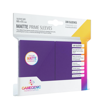 Gamegenic - Matte Prime Sleeves Purple (100 Sleeves)