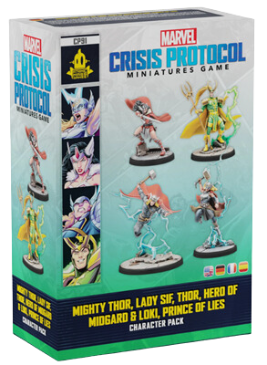Marvel Crisis Protocol: Mighty Thor, Lady Sif, Thor, Hero of Midgard & Loki