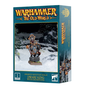 THE OLD WORLD: DWARFEN MOUNTAIN HOLDS - DWARF KING WITH OATHSTONE
