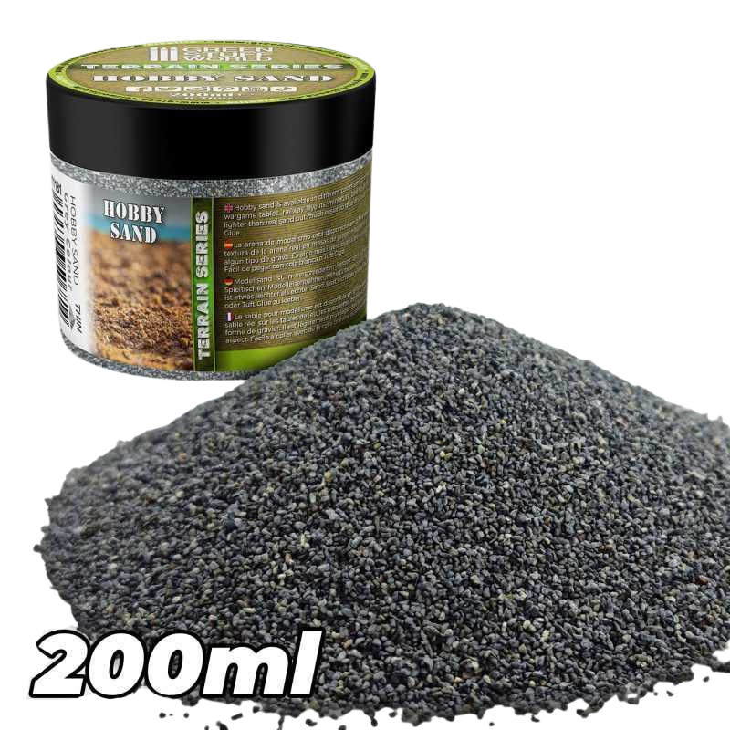 Green Stuff World - Thin Hobby Sand - Dark Grey 200ml