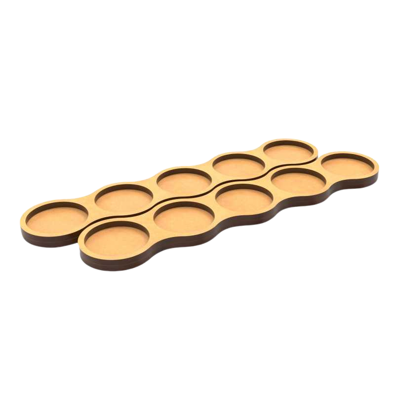 Green Stuff World - MDF Movement Trays - Skirmish AOS 28.5mm 5x1
