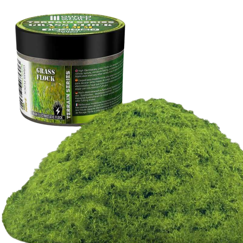 Green Stuff World - Static Grass Flock 2-3mm - SPRING GRASS - 200 ml