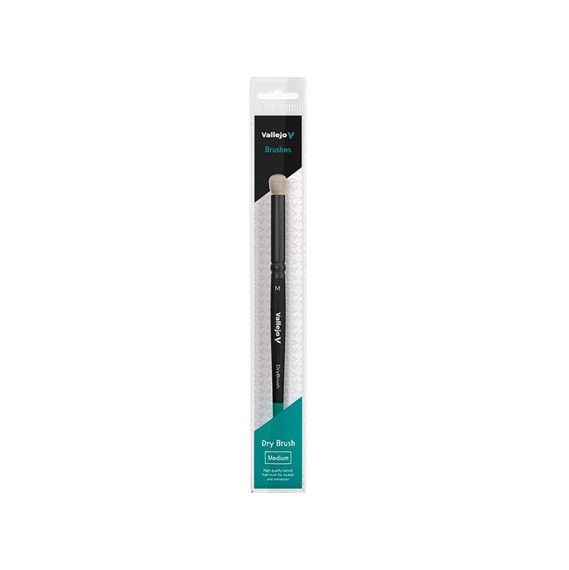 Vallejo - Dry Brush. Natural Hair - Medium size