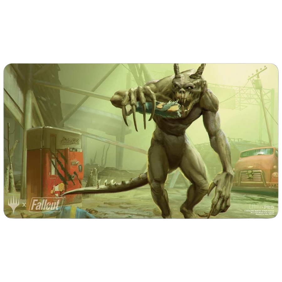UP - Playmat - Magic: The Gathering - Fallout - Scrounging Deathclaw (Tarmogoyf)