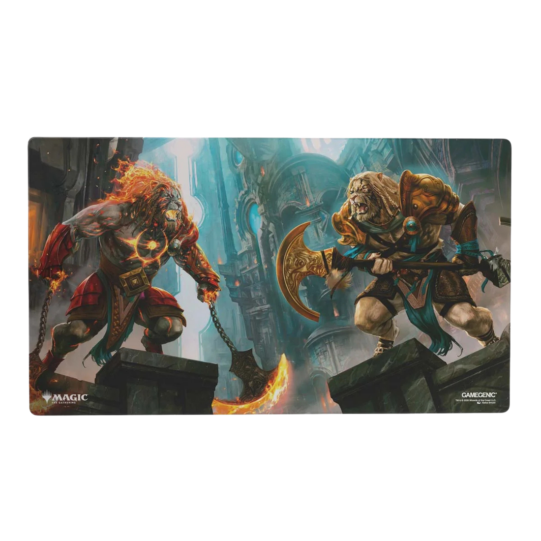Tapete de jogo Shiny Gamegenic Magic: The Gathering Reality Fracture – Ajani, Path of Vengeance / Ajani, Counter Attack Leader