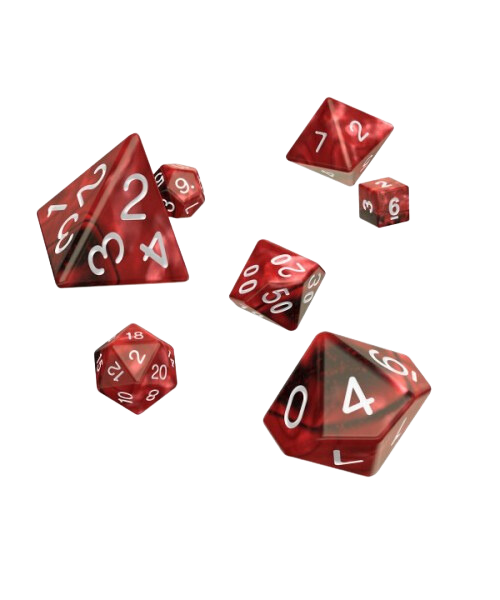 Oakie Doakie Dice RPG Set Gemidice Vampire (7Dice)