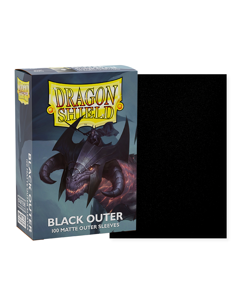 Dragon Shield Classic Black Standard Size 100 ct Card Sleeves Individual Pack Dragon Shield Classic Black Standard Size 100 ct Card Sleeves Individual Pack