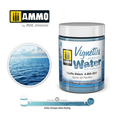 Ammo by Mig - Acrylic Water for Dioramas: Pacific Waters 100ml
