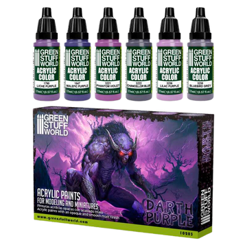 Green Stuff World - Paint Set - Darth Purple