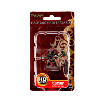 Pathfinder Battles: Premium Painted Figure - Half-Orc Barbarian Male - EN