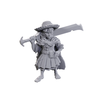 Pathfinder Deep Cuts Unpainted Miniatures -Female Halfling Magus Low-Level