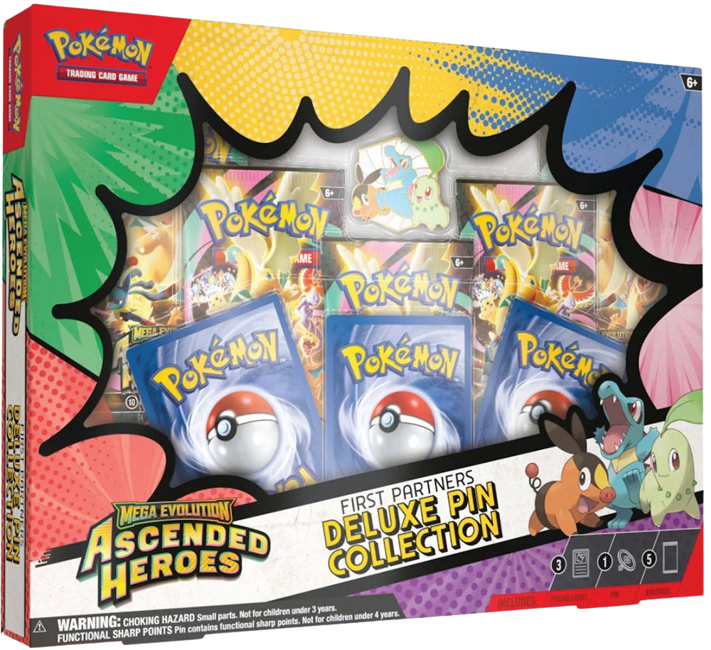 Pokémon TCG: Mega Evolution - Ascended Heroes First Partners Deluxe Pin Collection