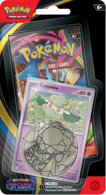 Pokemon TCG: Mega Evolution 2 - Phantasmal Flames Checklane Blister -  Cottonee