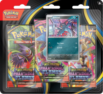 Pokémon TCG: Mega Evolution 2 - Phantasmal Flames 3-Pack Blister - Sneasel