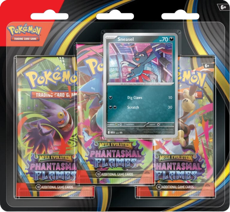 Pokémon TCG: Mega Evolution 2 - Phantasmal Flames 3-Pack Blister - Sneasel