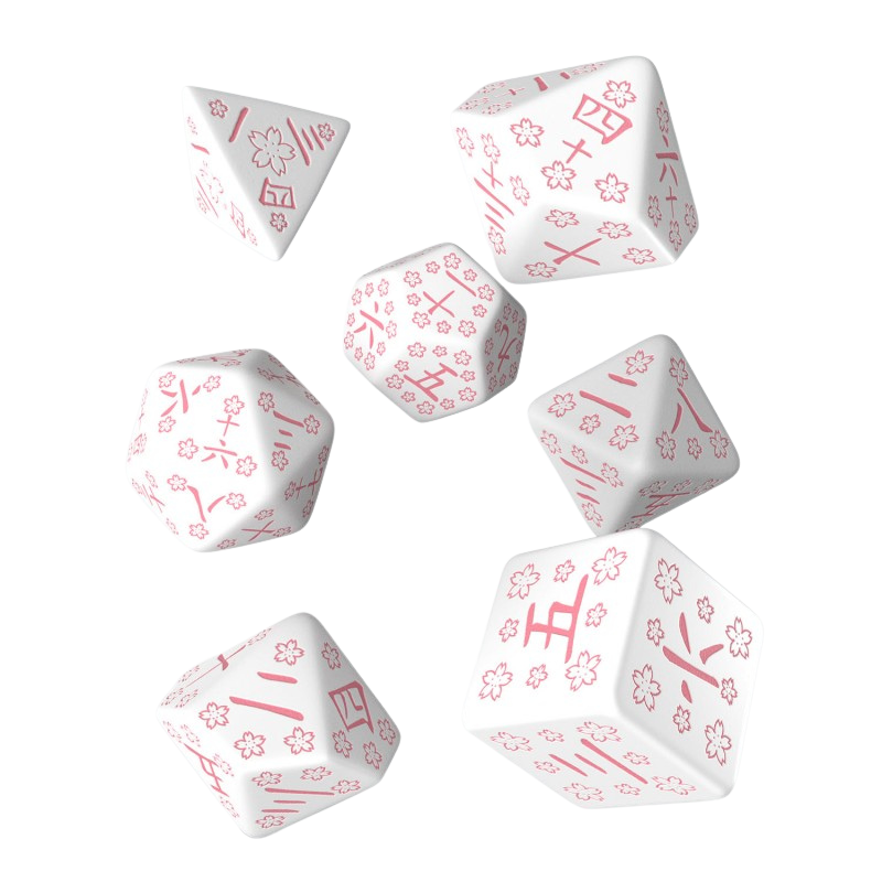 Japanese Dice Set: Cherry Blossoms Petals