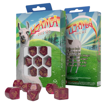Llama Dice Set: Puffy