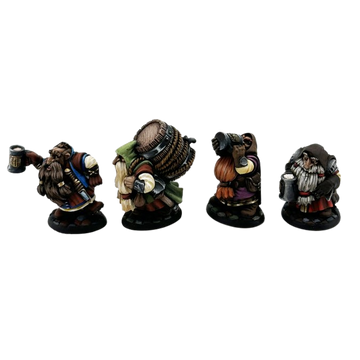Townsfolk: Dwarven Brewmeister and Patrons (4)