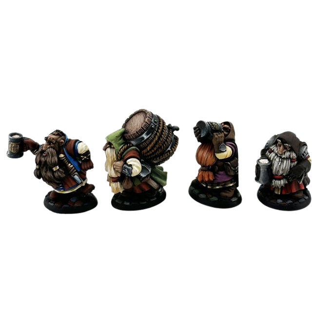 Townsfolk: Dwarven Brewmeister and Patrons (4)