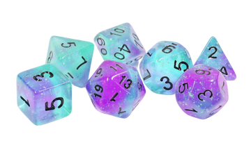 Sirius Dice - Dice Set - Peacock Glowworm