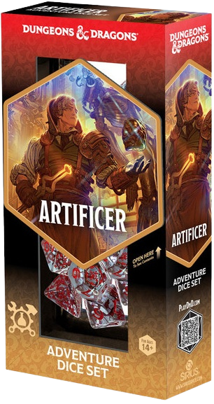 Sirius Dice - D&D Adventure Dice - Artificer: Clear