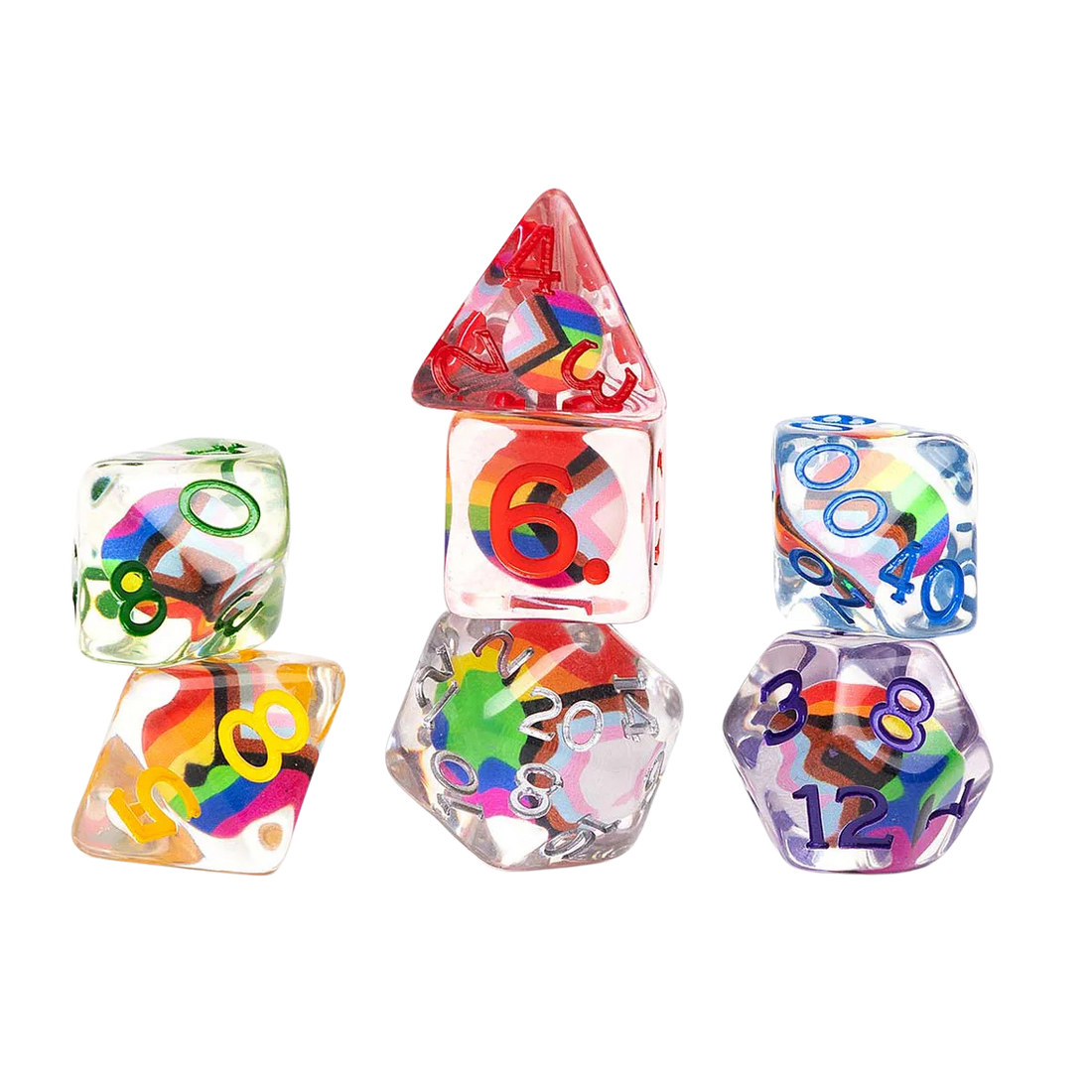Dungeons & Dragons: Progress Pride Dice Set