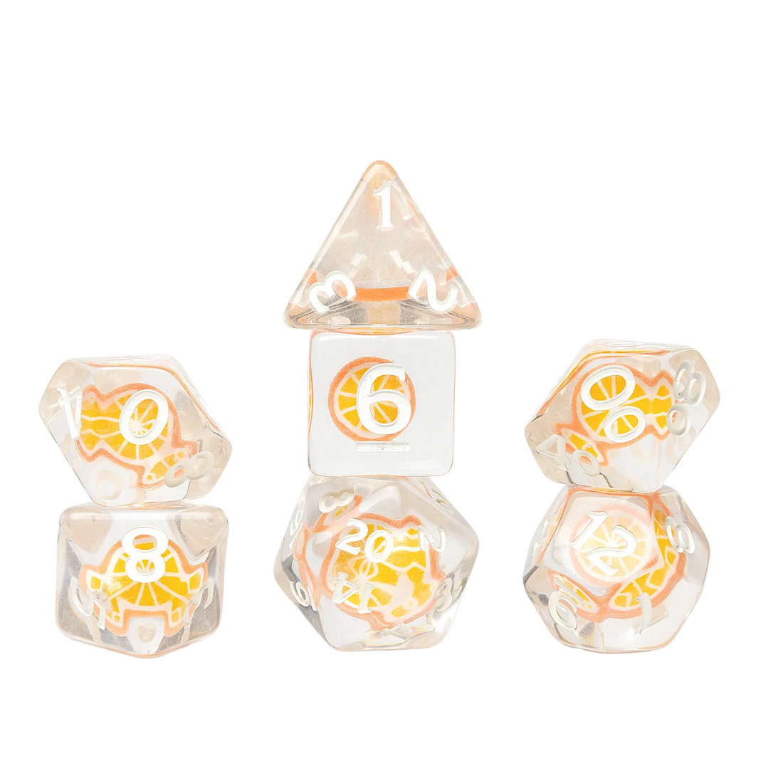 Fruit Slice Dice Sets: ORANGE